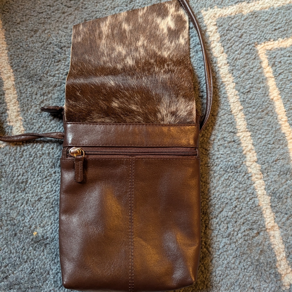 Small Crossbody Bag, genuine leather Brown/Cowhide - Picture 4 of 6